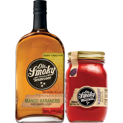 Sweet & Heat Blackberry Likör + Mango Habanero Whiskey Likör
