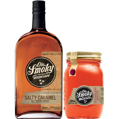 Set Tennessee Whiskey Salty Caramel & Strawberry Likör