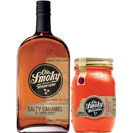 Set Tennessee Whiskey Salty Caramel & Strawberry Likör